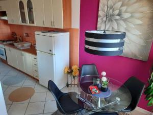Kuchyň nebo kuchyňský kout v ubytování Apartman RIGEL