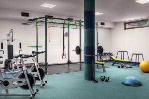 Fitness centrum a/nebo fitness zařízení v ubytování Golf & Spa Kunětická Hora