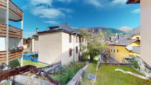 a view from a building in a town at Abitaziun La Dmura 12 - Samedan in Samedan