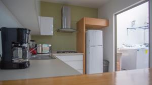 Kuchyň nebo kuchyňský kout v ubytování Shanarani Apartament