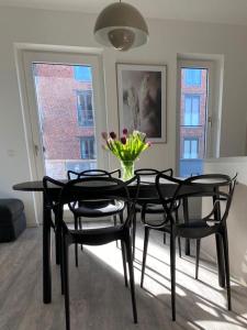 Posezení v ubytování Dock 07 - modernes 4 Sterne-Ferienapartment direkt am Hafen