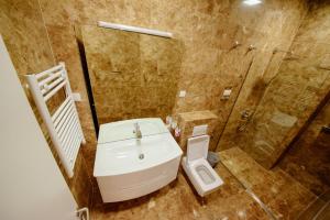 Koupelna v ubytování Hotel Tre Canne