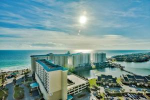 an aerial view of a hotel and the ocean at Beautiful beach home for a perfect vacation in Destin