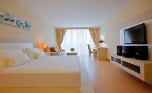 TV a/nebo společenská místnost v ubytování Blanco Apartment Hotel