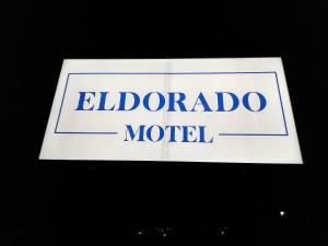 a sign for the elrodario motel at Eldorado Motel, New Castle in New Castle