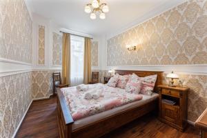 Posteľ alebo postele v izbe v ubytovaní Villa Libosad