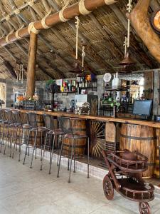 Lounge nebo bar v ubytování Rancho Ecoturistico el Faro