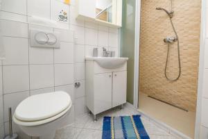 Koupelna v ubytování Bozena