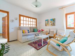 A seating area at Agaete Pupe Home by Canariasgetaway