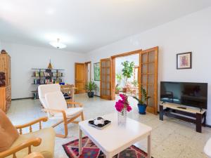 A television and/or entertainment centre at Agaete Pupe Home by Canariasgetaway