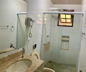 Um banheiro em Pousada Caminho das Candeias