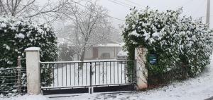 Gîte Xuritenborda 7 personnes avec vue exceptionnelle sur les montagnes basque v zimě