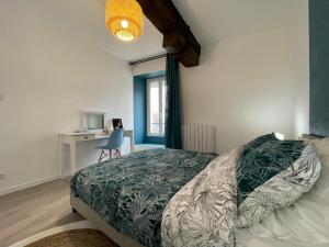 Postel nebo postele na pokoji v ubytování L'escapade de Rompsay Cosy & Moderne