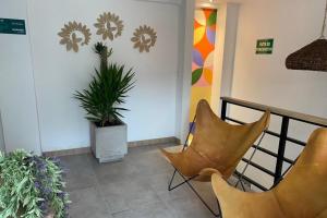 Posezení v ubytování Hotel Medallo City