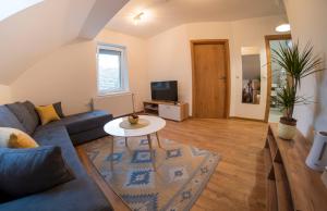 TV a/nebo společenská místnost v ubytování Petlov salaš rooms + 37 fotografií