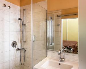 Koupelna v ubytování Hotel Union