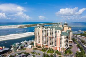 an aerial view of a resort on the beach at Emerald Grande 324 in Destin