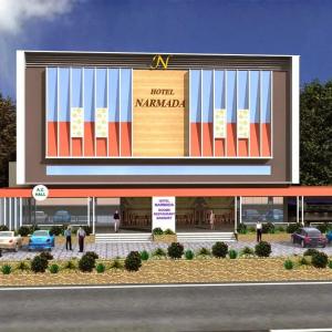 a renderización de un edificio de mermelada de hotel en Hotel Narmada, en Lāchharas