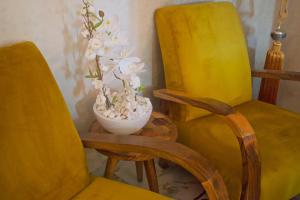 Posezení v ubytování Perlekech Riad & Spa