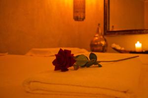 Postel nebo postele na pokoji v ubytování Perlekech Riad & Spa