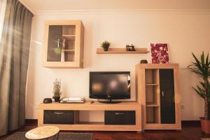 Televízia a/alebo spoločenská miestnosť v ubytovaní Apartmento Alcabre (Vigo) vistas al mar 6 personas