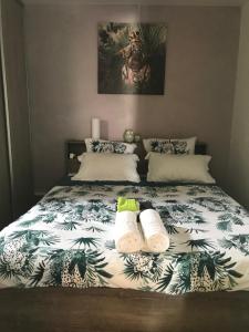 Postel nebo postele na pokoji v ubytování GRAND T2 TOUT CONFORT , EMPLACEMENT IDEAL