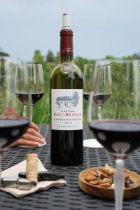 Nápoje v ubytování Château Haut-Brisson
