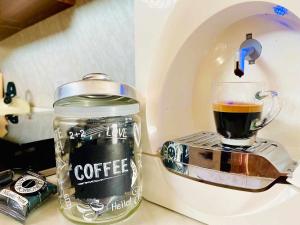 Coffee and tea making facilities at Il terrazzo sul tramonto