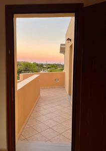 a view from a door of a balcony at Emmanouil in Kythira