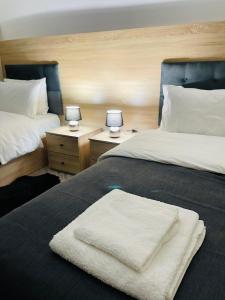 Una cama o camas en una habitación de Thethi view