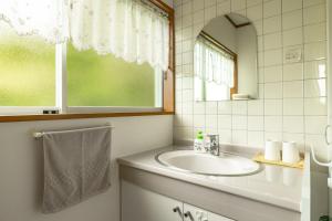 輕井澤的住宿－Kanra-gun - House / Vacation STAY 2833，一间带水槽和镜子的浴室