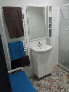 Koupelna v ubytování Kiss-Szőllősi Vendégház II LOLA