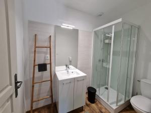 Kúpeľňa v ubytovaní Gîte des Tannières