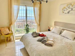 Posteľ alebo postele v izbe v ubytovaní Mirador Panoramic Sea Views - Private villa + 37 fotografií