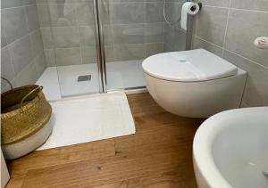 A bathroom at Tecnopolo Fiera Suite