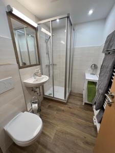 Koupelna v ubytování Appartement Heidi II (ohne Balkon/Terrasse)