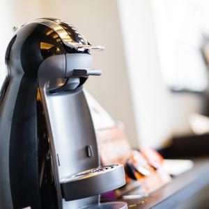 a hair dryer sitting on top of a counter at Hotels & Resort Feel in Yokohama