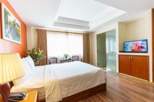 TV a/nebo společenská místnost v ubytování Roseland Corp Hotel