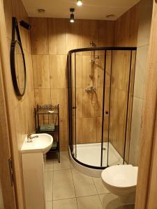 Kúpeľňa v ubytovaní Apartamenty Zakładowa