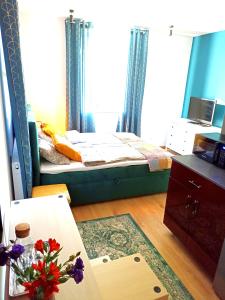 Posteľ alebo postele v izbe v ubytovaní Apartamenty Zakładowa