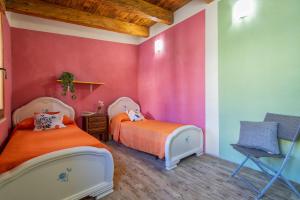 Posteľ alebo postele v izbe v ubytovaní Casa del Pastore