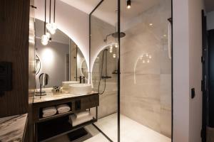 Koupelna v ubytování O11 Boutique Hotel Vienna