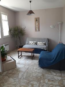 Χώρος καθιστικού στο Chez Fabienne Th
