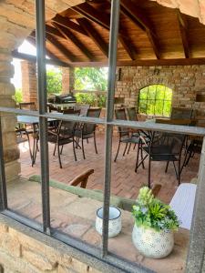 Patio alebo iná vonkajšia časť ubytovania Apartmány in Veritas