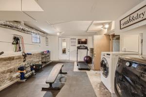 a laundry room with a washer and dryer at 113 4th Ave in Longmont