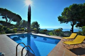 Bazén v ubytování VILLA FLORES 8 personas LLORET DE MAR nebo v jeho okolí