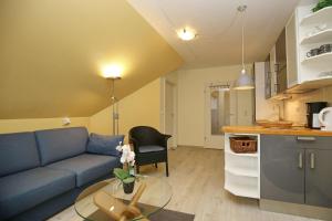 Kuchyň nebo kuchyňský kout v ubytování Residenz Seestern Wohnung 45