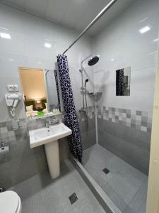 Koupelna v ubytování HOTEL DaMir