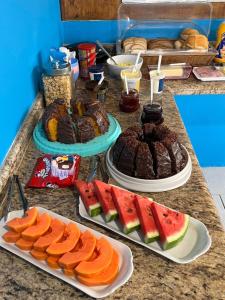 Možnosti snídaně pro hosty v ubytování Pousada Pé Na Areia - ilha do mel
