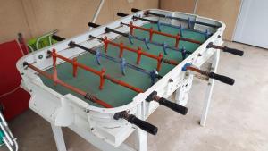 a tool rack with different colored pipes on it at Cabañas Teoba in San José